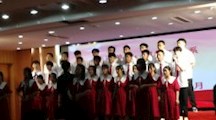 我系合唱团参加学院红歌比赛荣获第一名