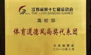 江苏省职业学校“体育道德风尚奖代表队”