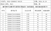 2024年10月19日2024-32060017-00135批次电工四级成绩公示