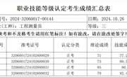 2024年10月26日2024-32060017-00144批次工程测量员三级成绩公式