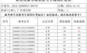2024年12月14日2024-32060017-00178批次广告设计师三级成绩公示