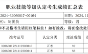 2024年11月23日2024-32060017-00164批次制图员四级成绩公示