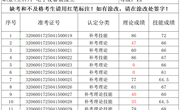 2025年4月15日2025-32060017-00020批次电子设备装接工四级成绩公示